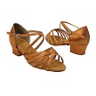 1670CG Dark Tan Satin with 1.5" heel in the photo 
