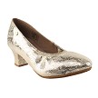 CD5013DB Gold Leather with 2" Medium Heel in the photo 