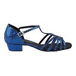 1612FT Dark Blue Scale with 1" Flat Heel in the photo 