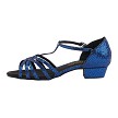 1612FT Dark Blue Scale with 1" Flat Heel in the photo 