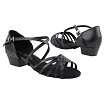 1670FT Black Leather with 1" Flat Heel in the photo 