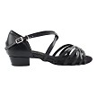 1670FT Black Leather with 1" Flat Heel in the photo 