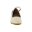 1682FT Light Beige Leather  with 1" Flat Heel in the photo 