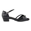 1720FT Black Leather with 1" Flat Heel in the photo 
