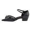 1720FT Black Leather with 1" Flat Heel in the photo 
