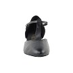 6819FT Black Leather with 1" Flat Heel in the photo 