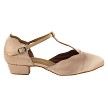 6819FT Flesh Satin with 1" Flat Heel in the photo 