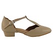 6819FT Tan Leather  with 1" Flat Heel in the photo 
