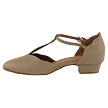 6819FT Tan Leather  with 1" Flat Heel in the photo 