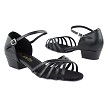 802FT Black Leather with 1" Flat Heel in the photo 