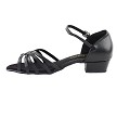 802FT Black Leather with 1" Flat Heel in the photo 