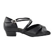 803FT Black Leather with 1" Flat Heel in the photo 