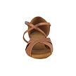 803FT Tan Satin with 1" Flat Heel in the photo 