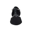 9627FT Black Nubuck_Black Patent Trim with 1" Flat Heel in the photo 