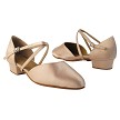 9691FT Flesh Satin with 1" Flat Heel in the photo 