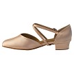 9691FT Flesh Satin with 1" Flat Heel in the photo 