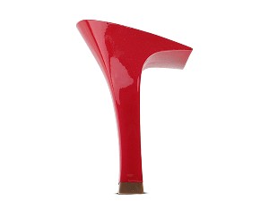 Limited Edition (6652) 3 inch Square Red Plated Heel 
