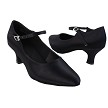 S9137 Black Satin with 2" Slim Heel in the photo 