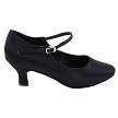 S9137 Black Satin with 2" Slim Heel in the photo 