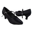 S9138 Black Satin with 2" Slim Heel in the photo 