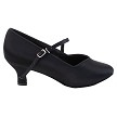 S9138 Black Satin with 2" Slim Heel in the photo 