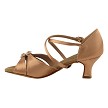 S92307 Tan Satin with 2" slim heel in the photo 