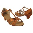 S9235 Copper Tan Satin with 1.2" Cuban Heel in the photo 