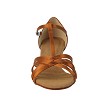 S9235 Copper Tan Satin with 1.2" Cuban Heel in the photo 