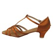 S9235 Copper Tan Satin with 1.2" Cuban Heel in the photo 