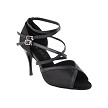 2630LEDSS Black Satin with 3.5" Stiletto Black Plated Heel in the photo 