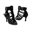 SERA7026 Black Velvet with 3" Heel in the photo 