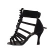 SERA7026 Black Velvet with 3" Heel in the photo 