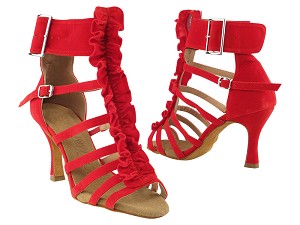 SERA7026 Red Velvet with 3" Heel in the photo 