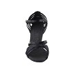 SERA7032 Black Satin with 3" Heel in the photo 