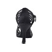SERA7032 Black Satin with 3" Heel in the photo 