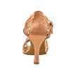 SERA7032 Tan Satin with 3" Heel in the photo 