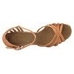 SERA7032 Tan Satin with 3" Heel in the photo 