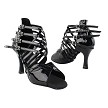 SERA7036 Black Patent with 3" Heel in the photo 
