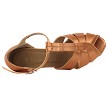 SERA7037 Tan Satin with 3" Heel in the photo 