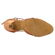 SERA7037 Tan Satin with 3" Heel in the photo 