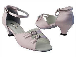 1620 233 Light Pink Satin_Stone with 1.3" Cuban Heel in the photo 