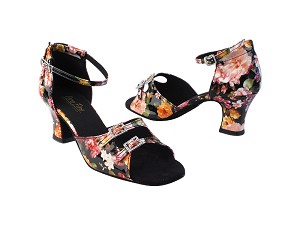 1620 288 Flower PU_Stone_2 with 2.2" Thick Cuban Heel in the photo 