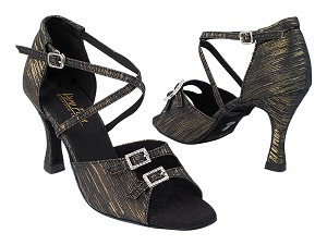 1625 124 Black_Gold Stripe with 389_3" Slim Flare Heel in the photo 