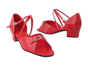 1636 175 Red Snake_1650 BackStrap with 1.5" medium heel in the photo 