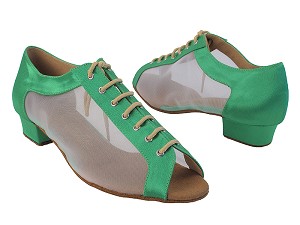 1643FT 138 Dark Green Satin_White Mesh 