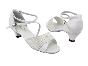1659 270 White Glitter_139 White PU with 1.3" Cuban Heel in the photo 