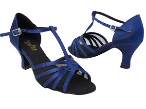 16612 301 Dark Blue Satin_Black Mesh 
