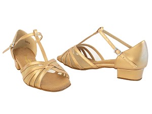 16612FT Copper Nude Leather with 1" Women Heel in the photo 