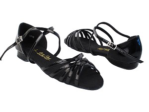 1670FT Black Patent with 0.5" Eva Heel in the photo 