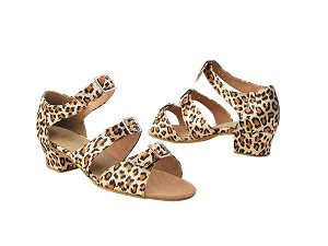 1679 152 Leopard Satin with 1.5" Medium heel in the photo 